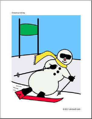 Bulletin Board: Winter Fun Illustrations (color)
