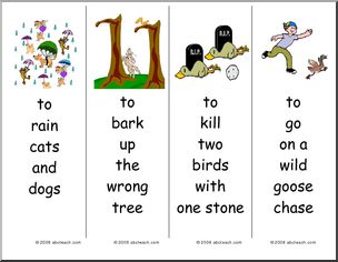 Bookmarks: Animal Sayings (ESL)