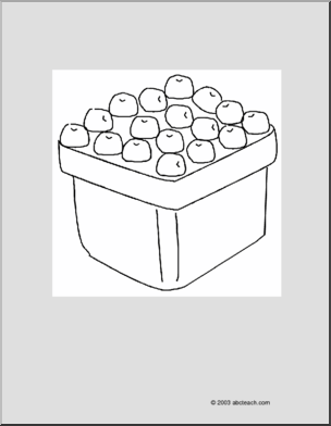 Coloring Page: Blueberries – Abcteach
