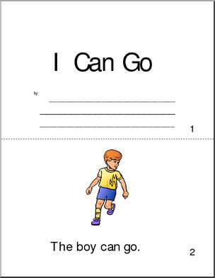 Early Reader: The, Can, Go (color Version) – Abcteach