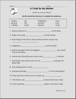 A Chair For Mother (primary/elem) Book
