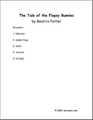 The Tale of the Flopsy Bunnies (primary) Book