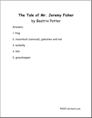 The Tale of Mr. Jeremy Fisher (primary) Book
