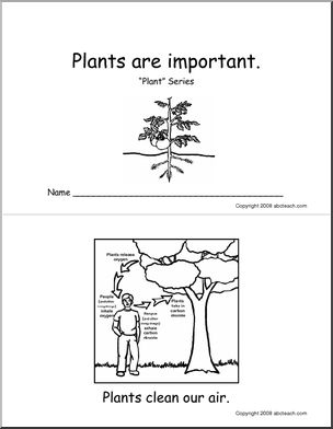 Booklet: Plants Are Important (b/w) – Abcteach