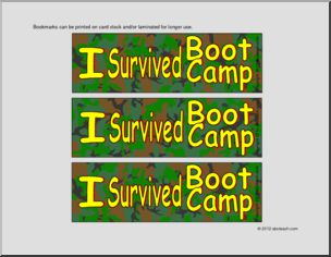 Bookmark: I Survived Boot Camp