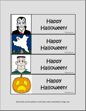Bookmarks: Halloween (color)
