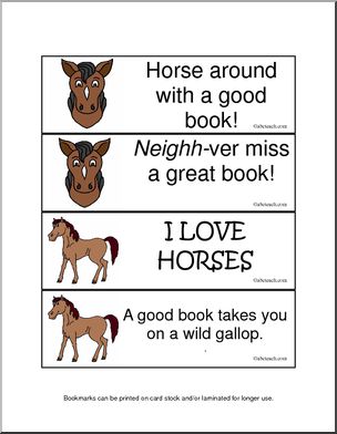 Bookmarks: Horses
