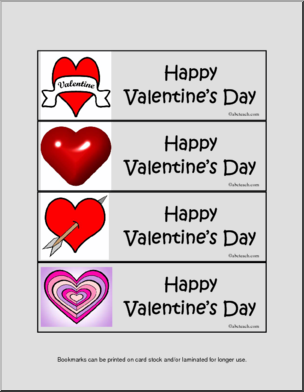 Bookmarks: Valentine’s Day – Abcteach
