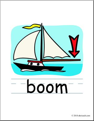 Clip Art: Basic Words: Boom Color (poster) – Abcteach