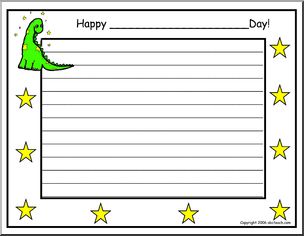 Border Paper: Happy____Day! (color)