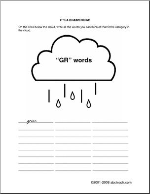 GR Words Brainstorm Form