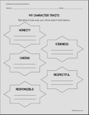 My Character Traits (elem) Building Community