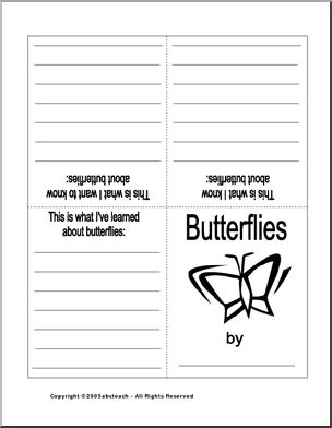 KWL: Butterflies (booklet, b/w)