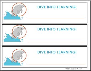 Bulletin Board Theme Set: DIVE INTO LEARNING