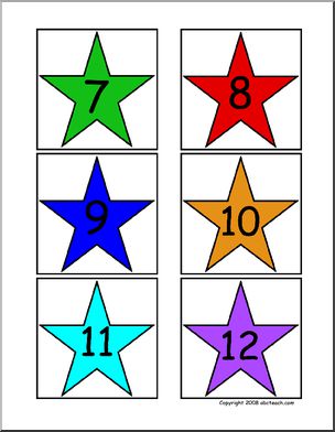 Calendar Set: Stars (color)