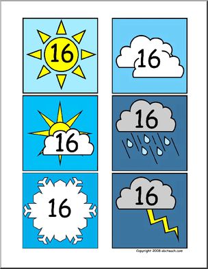 Calendar Set: Weather (16-20 )