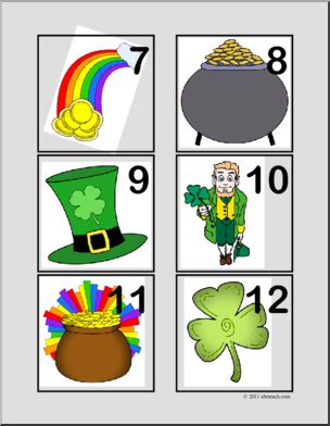 Calendar: St. Patrick’s Day Theme Patterned Day Set