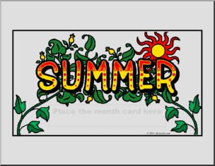 Calendar: Summer (header) (color)