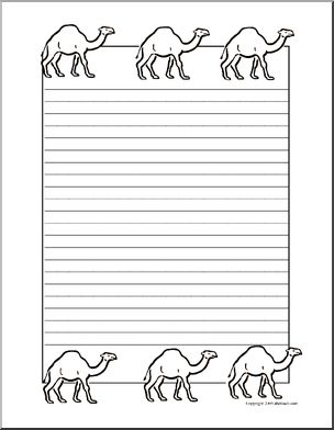 Writing Paper: Camels (elementary)