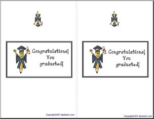 Candy Wrapper: Graduate (cheering pencil) – Abcteach