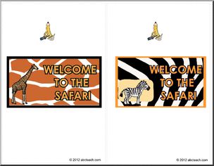 Candy Bar Wrapper: WELCOME TO THE SAFARI