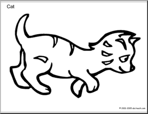 Coloring Page: Cat 1