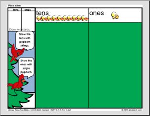 Numbers & Operations in Base Ten – Winter Theme (grade 1) Math Mats