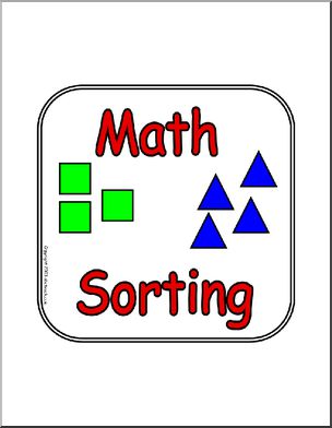 Sign: Math Sorting – Abcteach