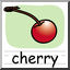 Clip Art: Basic Words: Cherry Color (poster)