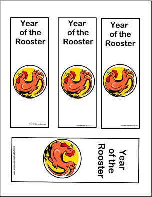 Bookmark: Chinese Year of the Rooster