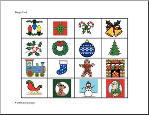 Bingo Cards: Christmas (color)