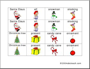 Memory Game: Christmas (color)