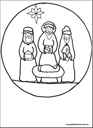 Coloring Page: Christmas – Wise Men – Abcteach