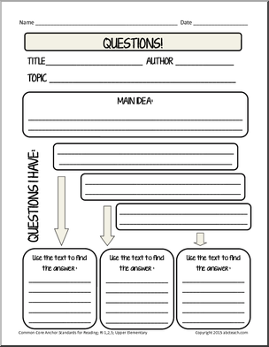 Close Reading: Informational Packet – Key Ideas and Details (grades 3-5)