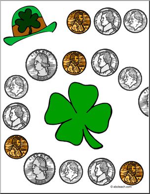 Coins (30 spaces; color version) Game Board