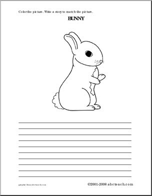 Bunny (elem) Color and Write