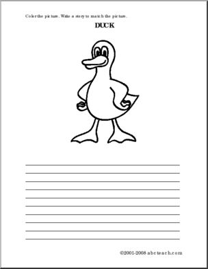 Duck (elem) Color and Write