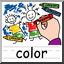 Clip Art: Basic Words: Color Color (poster)