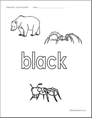 Coloring Pages: Black