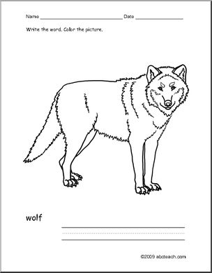 Coloring Page: Write and Color “Pig” (ESL) – Abcteach