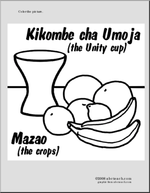 Coloring Page: Kwanzaa – Mazao
