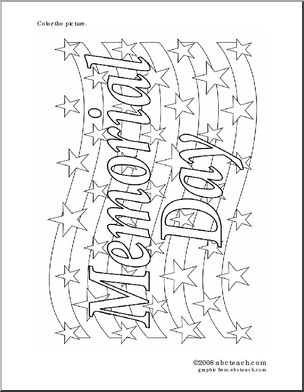 Coloring Page: Memorial Day
