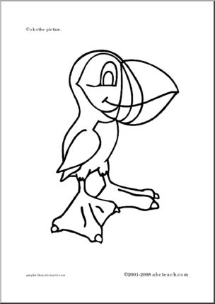Coloring Page: Puffin