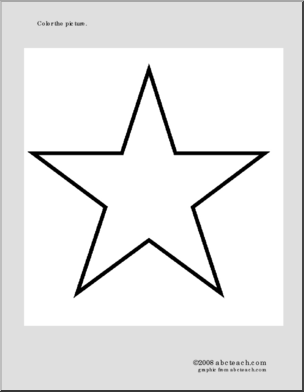 Coloring Page: Star