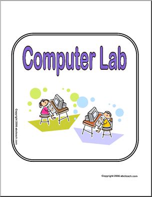 Sign:  Computer Lab