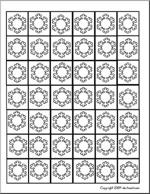Snowflakes (b/w) Counters