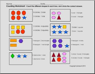 Counting Shapes (pre-k/primary) Math