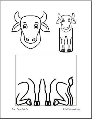 Craft: Paper Roll Pal – Cow (preschool-elem)