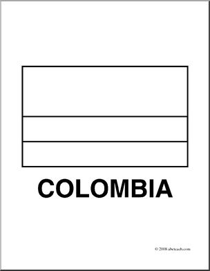 Colombian Flag Coloring Pages