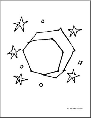 Clip Art: Night (coloring page)